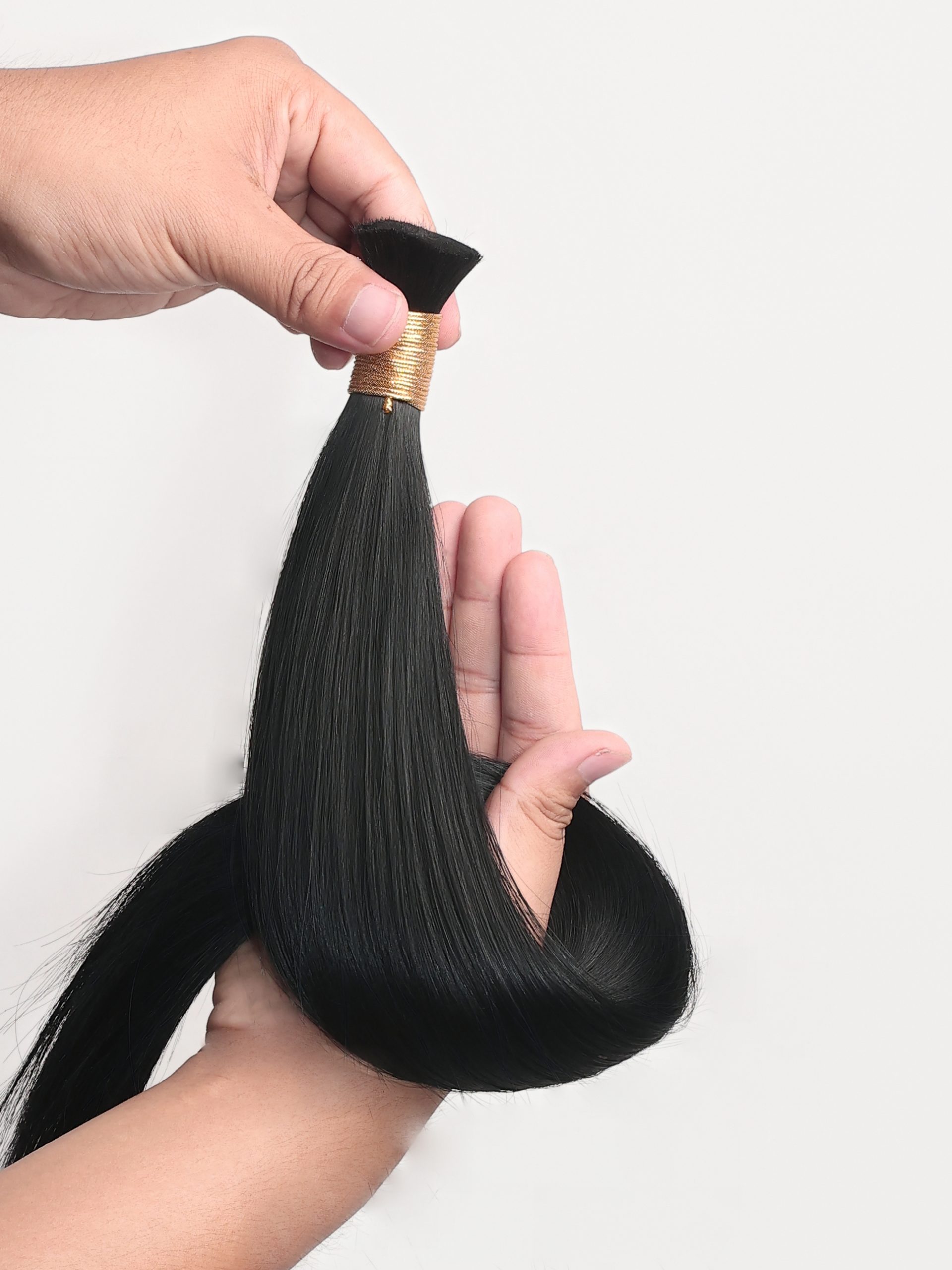 Human Hair Bulk Sample – Natural Black