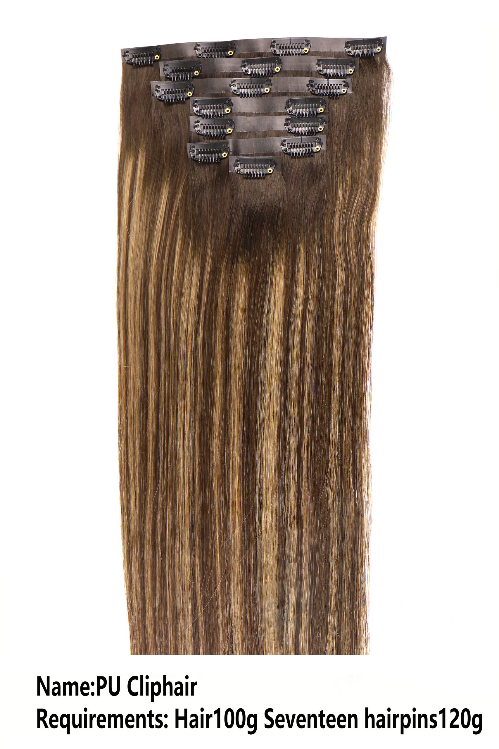 Clip-In Hair Extensions – Brown