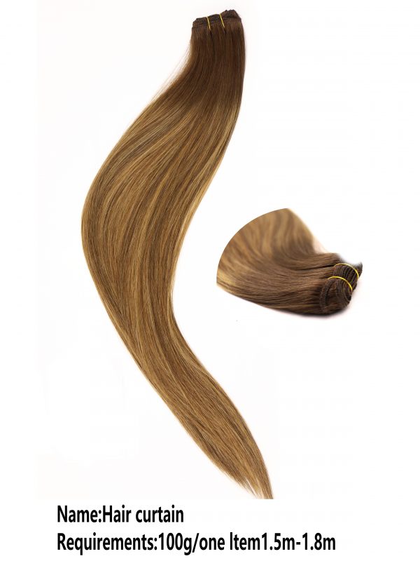 Human Hair Weft Curtain