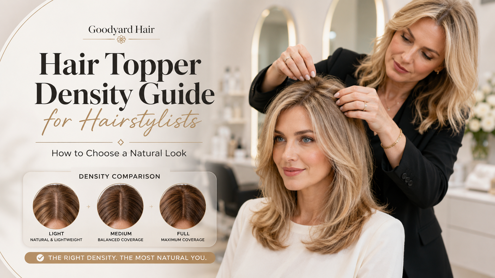 How Stylists Should Choose Hair Topper Density Without Making It Look Fake